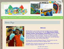 Tablet Screenshot of monkeymoes.com